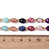 Natural Sodalite & Rhodonite & Prehnite & Amethyst & Rose Quartz & Flower Amazonite & Sunstone Beads Strands G-N358-04A-01-5