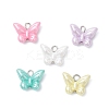 Opaque Acrylic Imitation Pearl Beads Pendants PALLOY-JF04296-01-1