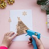 100Pcs Christmas Unfinished Wooden Ornaments WOCR-CJ0001-02-6