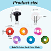 48Pcs 6 Colors Resin Safety Craft Eye DIY-PH0030-99B-2