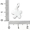 925 Sterling Silver Enamel Smiling Face Flower Charms STER-M119-06B-S-3