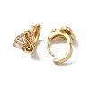 KC Gold Plated Brass Micro Pave Cubic Zirconia Hoop Earring EJEW-L271-11KCG-03-2
