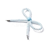 Alloy & Glass Seed Beads Bowknot Chandelier Component Links PALLOY-D359-03E-2