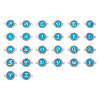 26 Letters Alloy Enamel Links Connectors ENAM-TA0002-19B-2