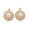 Brass Micro Pave Cubic Zirconia Pendants KK-U036-06G-1
