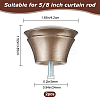 Plastic Round Curtain Rod Finials FIND-GF0002-89-2