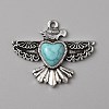 Synthetic Turquoise Pendants TURQ-WH0001-13-1