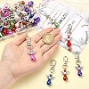 40Pcs 8 Colors Angel Plastic Pearl Pendant Decoration HJEW-CJ00062-4