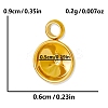 304 Stainless Steel Pendant Cabochon Settings PW-WG002AB-08-2