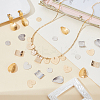 48Pcs 8 Styles Brass Pendants KK-GA0002-29-4
