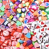 50Pcs Handmade Polymer Clay Beads CLAY-YW0002-30-2