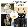 6Pcs Opaque Resin Star Pendant Decorations HJEW-YW00147-6