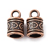 Tibetan Style Alloy Cord Ends TIBE-090-R-NR-1