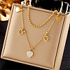 304 Stainless Steel Cubic Zirconia Pendant Necklaces FS-WG8DFC4-04-1