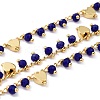 Handmade Glass Beaded Chains CHC-I038-14G-03-1
