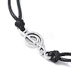 Korean Waxed Polyester Cord Adjustable Bracelets BJEW-JB11590-01-3