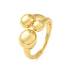 Brass Open Cuff Rings for Women RJEW-A048-05G-1