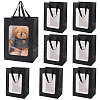 Paper Visible Window Gift Bags with Rope Handles ABAG-WH0040-14A-1