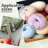Polymer Clay Flower Pendant Locking Stitch Markers HJEW-SC00068-5
