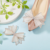 2Pcs Bowknot Polyester Rhinestone Shoe Decorations FIND-GO0002-35-4