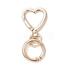 Zinc Alloy Heart Swivel Hook Clasps KEYC-JKC01441-1