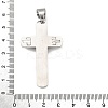 304 Stainless Steel Big Pendants STAS-R171-05P-3