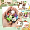 20Pcs 20 Styles Silicone Beads SIL-YW0002-22-2