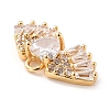 Eco-Friendly Brass Micro Pave Clear Cubic Zirconia Charms ZIRC-C027-07G-RS-3