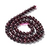 Natural Garnet Bead Strands G-A038-B-01-3