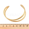 304 Stainless Steel Cuff Bangles for Women BJEW-B108-02G-5