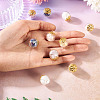 10 Pcs Natural Citrine & Amethyst & Rose Quartz & White Jade & Lapis Lazuli Pendants PALLOY-TA00205-6