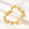 Summer Beach Brass Starfish Link Chain Bracelets BJEW-C118-04G-4