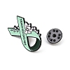 Strencth & Resilience & Hope Awareness Ribbon with Flower Enamel Pins JEWB-D306-02EB-3