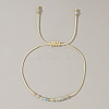 Natural Birthstone Braided Bead Bracelets for Women VA8051-3-1