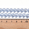 Baking Paint Transparent Glass Beads Strands DGLA-N006-8mm-12-4