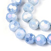 Anti-Tarnish Electroplate Glass Beads Strands EGLA-T021-10mm-15-09-3
