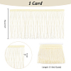 10 Yards Polyester Fringe Ribbon OCOR-WH0046-97-2