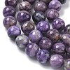 Natural Charoite Beads Strands G-C270-O02-10-4