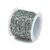 Brass Dapped Chains AJEW-Q153-02P-07-3