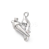 Brass Rhinestone Pendants KK-E793-12P-1