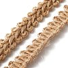 Braided Burlap Ribbon OCOR-WH0073-78-1