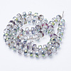 Electroplat Glass Beads Strands EGLA-Q092-10mm-D01-2