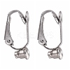 Tarnish Resistant 304 Stainless Steel Clip-on Earring Converters Findings STAS-O110-20P-1
