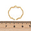 304 Stainless Steel Open Cuff Rings for Women RJEW-K303-08G-3