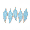 Electroplate Synthetic Turquoise Big Pendants G-S344-66B-1