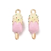 Alloy Enamel Pendants X-PALLOY-R155-01G-06-1