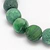 Natural African Jade Round Bead Strands G-O151-04-6mm-1