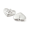 Brass Micro Pave Cubic Zirconia Pendants KK-E090-12P-2
