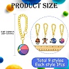 9Pcs 9 Styles Ball Game PVC Plastic Cup Charms HJEW-CJ0001-18-2