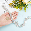 1Pc Shiny Flower Crystal Rhinestone Collar Trim DIY-FG0003-38-3